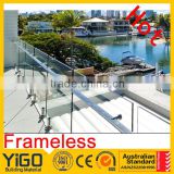 balcony railing with tempered glass/deck railing kits