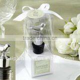 Stainless Steel Lovebird Wine Bottle Stopper for Wedding Favors thumbnail-1