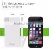 2016 Ultra-slim 6mm Credit Card Size Super Slim Credit Card Business Card Built-in Cable Portable Power Bank 4000mAh thumbnail-3