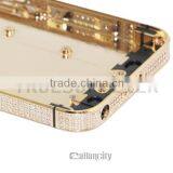 for Iphone 5 24k Rose Gold Plating Back Cover for Iphone 5 Gold Body for Iphone 5 Gold Housing thumbnail-3