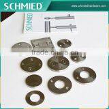 Stainless Steel Handrail Post Base Plate With Three Hole