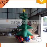 Hot Sale Giant inflatable christmas tree, santa tree for promotion