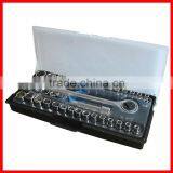 39pc 1/4" & 3/8" Dr. Metric & SAE Socket Set