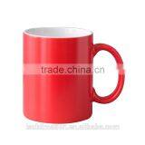 Red ceramic mug drinkware set, sublimation printing mugs