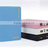 8800mah Wallet External Battery Power Bank Fit With 4 Samsung Lithium Ion Cylindrical Batteries for IPhone