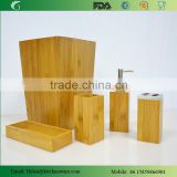 2015 New Style Modern design 4 pcs bamboo bathroom accessory set