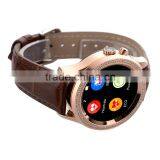 NO.1 D2 Diamond Smart Watch-Brown for Female MTK2502 UV Detect CVC6.0 Noise Reduction ECG Heart Rate 0.3MP Camera