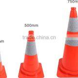High Quality Flexible Orange PVC Traffic Cone thumbnail-1
