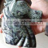 Natural Malachite Quartz Crystal Unicorn ,manual Carving