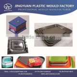 Huangyan OEM custom plastic cup dish mould manufacturer / household plastic injection coffee dish mold supplier