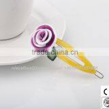 White Rose Flower Hair Pins Wedding Bridal Bridesmaids HAIR Accessory 6pcs Decorative Hair Clips thumbnail-5