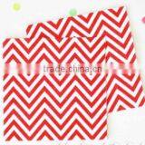 Red Chevron Napkins Pkt 20