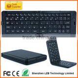 CE LFGB ROHS Plastic folding bluetooth portable keyboard with high quanlity for iPad/iPhone