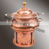 Fancy Handmade Chafing Dish for Sale | Top Quality New Design Chafing Dish | Brass Plated Chafing Dish thumbnail-5