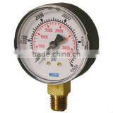 Bourdon Tube Pressure Gauge Type 111.10, ABS Plastic or Painted Steel Case Standard Series - Lower Mount