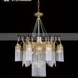 Rococo Style Crystal Bronze Chandelier/ Home Decor Retro Brass Pendant Lamp/ Luxury New Design Ceiling Lamp thumbnail-5