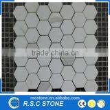 Meshed White Carrara Mosaic Tile thumbnail-1