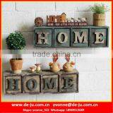Home Wooden Wall Shelf With Drawers thumbnail-1