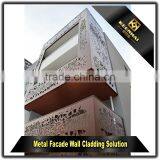 Engraved Curtain Wall Panel Laser Cutting Aluminium Perforated Facade Panel thumbnail-6
