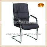 Black Leather Meeting Room Chairs 6007C thumbnail-1