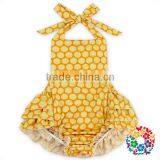 Mint Cotton Baby Toddler Ruffle Icing Romper thumbnail-4