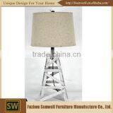 220V Unique Design Decorative Wood Hotel Bedside Table Lamps thumbnail-2