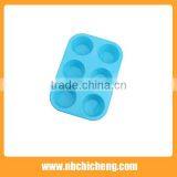 High Quality 6 Cups Silicone Muffin Pan/Silicone Muffin Mold/Cupcake Mold thumbnail-3