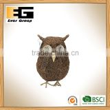 Natural Rattan Woven Bird Shape for Garden Decoration