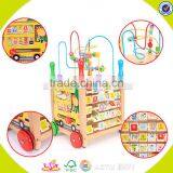 Оптовая многофункциональная деревянная детская тележка - лучший подарок для детей. Деревянная детская тележка - один из самых продаваемых товаров. Деревянный ходунок W16E041 thumbnail-6