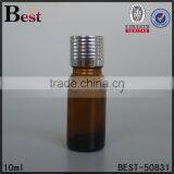 Fragrance Perfume 10ml Amber Glass Bottle Aluminum Cap Essential Oil 10ml Amber Glass Bottle Plastic Cap Cosmetic Packaging thumbnail-6