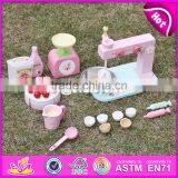 2017 New Products Children Pretend Play Wooden Toy Set Make a Cake W10D013 thumbnail-3