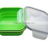The Large Size Silicone Pack Away Lunch Box Folds Flat thumbnail-6
