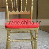 White Wood Napoleon Wedding Chairs With PVC Cushion Pad for Sale thumbnail-5