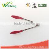 WCL025 Stainless Steel 7Inch Multicolor Nylon Food Tongs Kitchen Tools thumbnail-4
