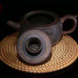 Chinese Qinzhou Nixing Pottery Large Capacity Purple Clay Pot Pure Handmade Maestro Kungfu Tea Pot thumbnail-2