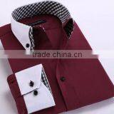 Made in China Man Shirts Wholesale Men's Dress Long Sleeve Shirt thumbnail-5