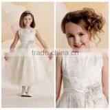 Ivory Tulle Baby Girl Party Western Wedding Dress for Children thumbnail-1