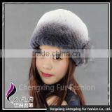 CX-C-246A High Quality Hot New Design Ladies Rex Rabbit Fur Hat thumbnail-6