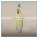 Fashion Ladies Fancy Sleeveless Tops Chiffon Yellow Shirt Pleated Design thumbnail-3