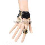 Yiwu Wholesale Rose Lace Bracelet Hot Girls Bracelets Sets With Ring thumbnail-1
