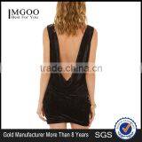 MGOO Latest Custom Made Fashion Women Satin Bobycon Dress Sheath Prom Dress Plus Size Backless Dress D605 thumbnail-3