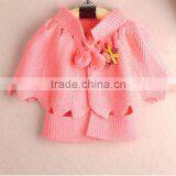 2016 Latest Fashion Design Kids Pink Cloak Sweater Baby Girls Cardigan Poncho thumbnail-2
