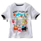100% Cotton High Quality Blue Dog Printing Colorful Animal T-shirt for Children thumbnail-3