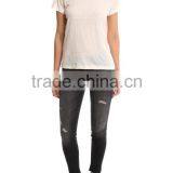 Fancy Female Jeans, Custom Ladies Jeans Kurta ,wholesale Import Jeans thumbnail-2