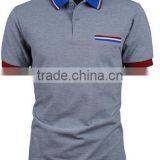 Custom Logo Brand Different Color Collar and Cuff Polo Shirt thumbnail-5