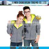 Fashion Custom Zipper up Cotton Hoodies/sweatshirt With Pocket Made in China thumbnail-2