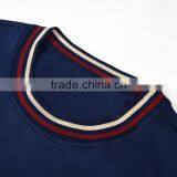 Short Sleeve Man 100 Cotton Bulk Flat Knit Stripe Basic T-shirt thumbnail-3