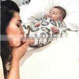 S60692B Baby Boy Girl Clothes Long Sleeve Rompers Toddler Coveralls Infant Jumpsuits Children Clothing Candy Print Summer Romper thumbnail-2