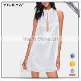 Woman Fashion Summer Evening Dress Latest Sexy Dress Designs One Piece Cotton Loose Swing Dress thumbnail-3