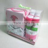 Wholesale Baby Clothes 5pcs Gift Set 100% Cotton Baby Cloth Baby Dress thumbnail-1